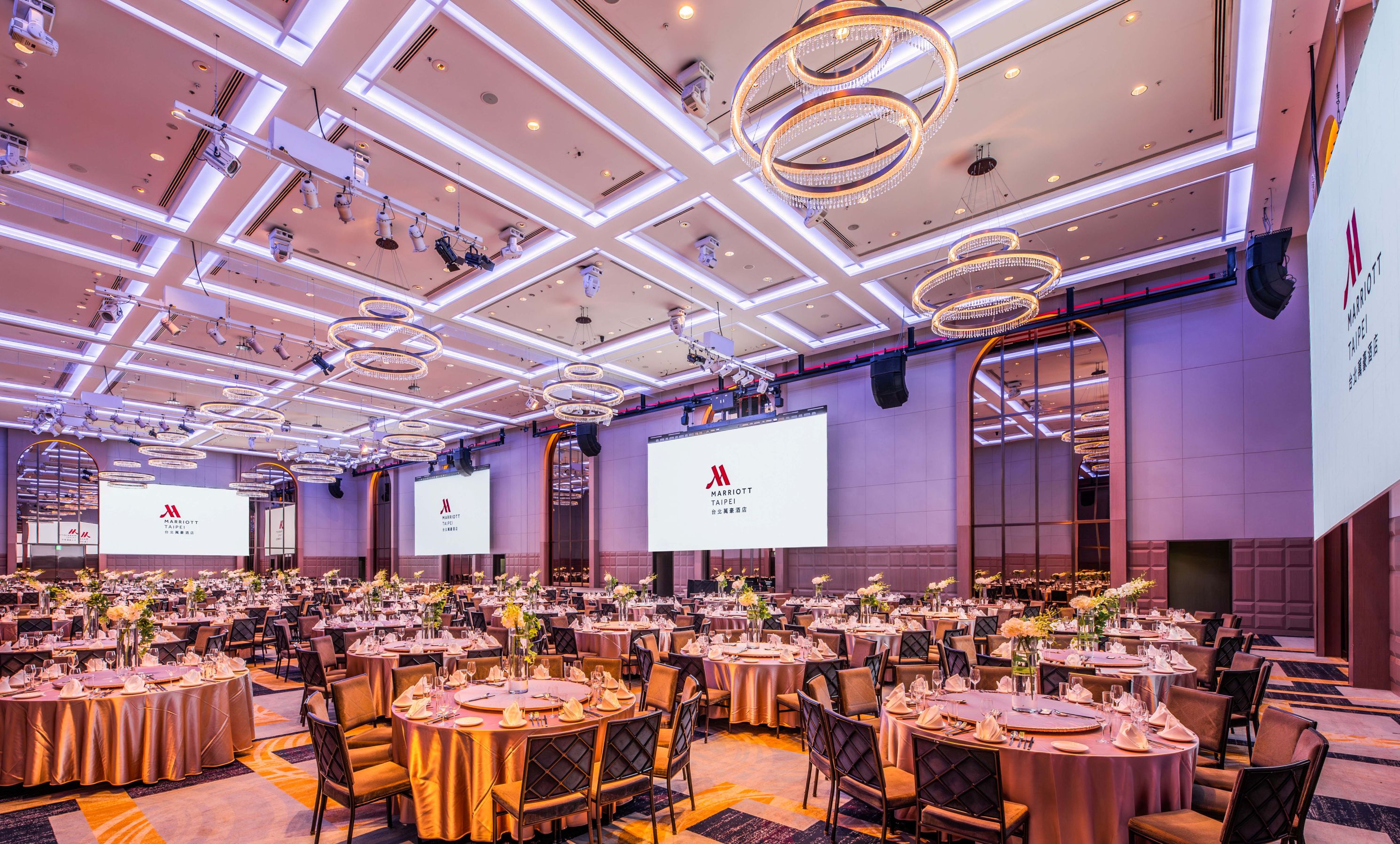 全台唯一滑動式LED亮相　 台北萬豪酒店千萬升級宴會設備搶攻MICE市場