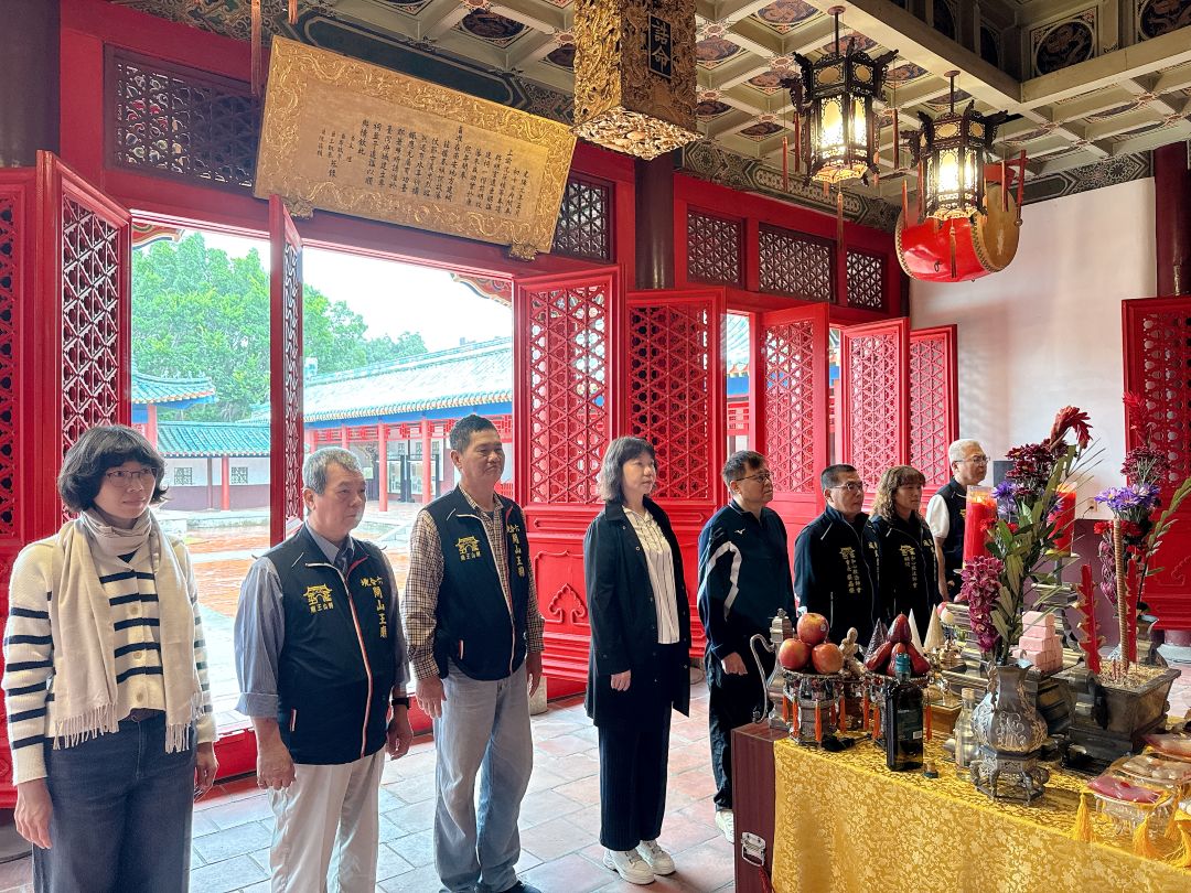 延平郡王祠頭牙祈福賀新春  授旗迎接臺南運河百週年慶典