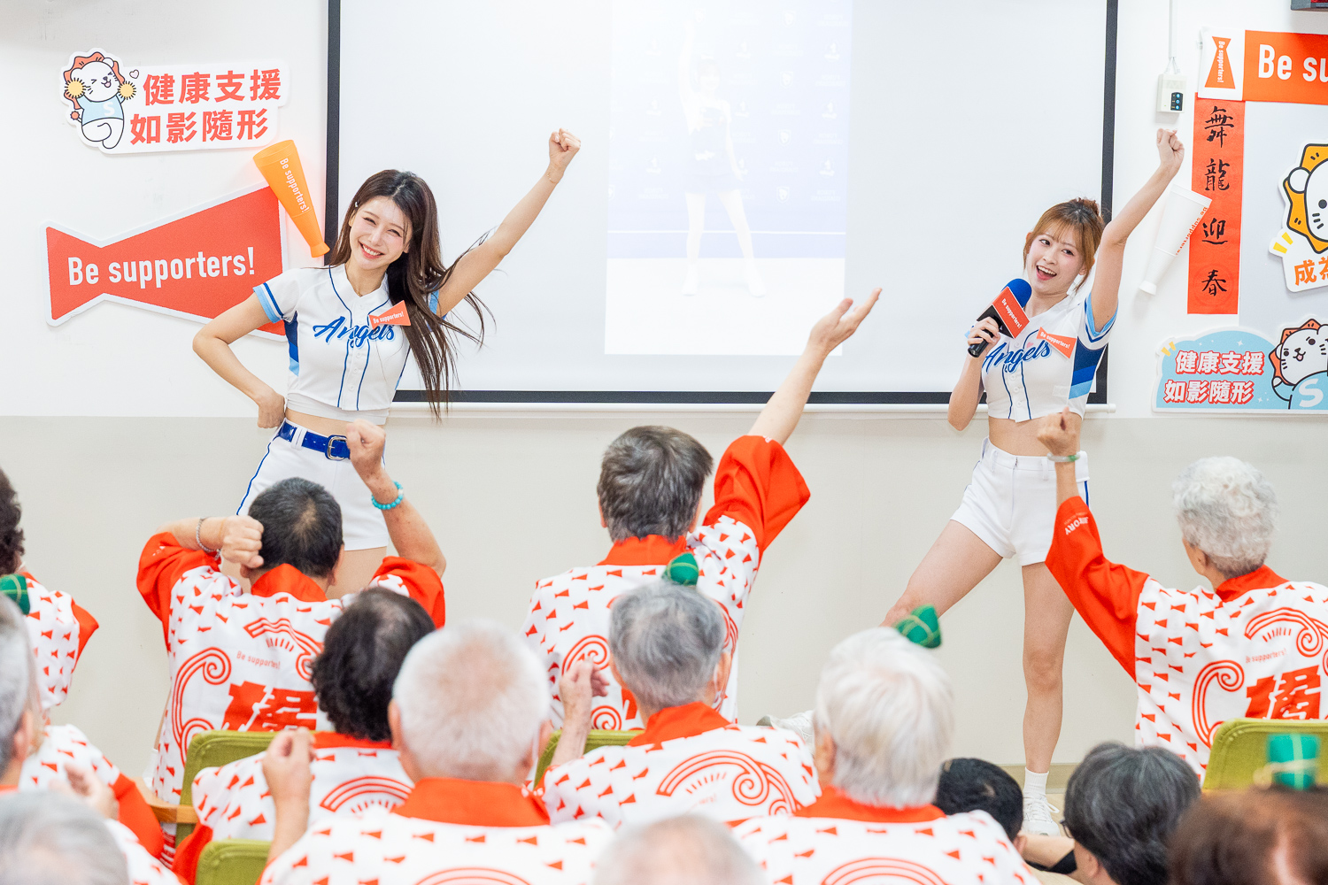Fubon Angels現身三得利健益「Be supporters!」  攜手李雅英、Jessy前進日照中心 帶長輩熱跳《Hands Up》